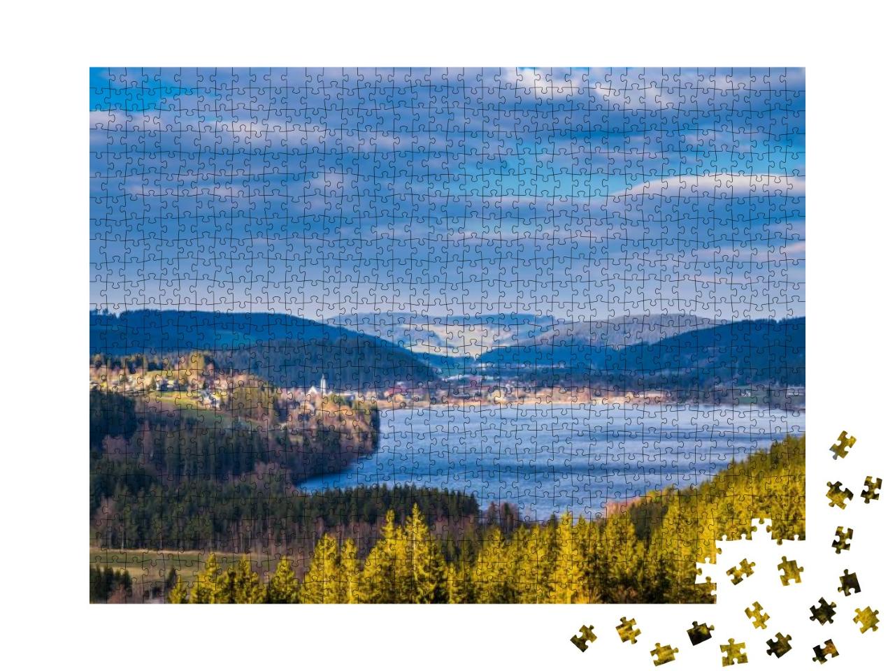 Germany, Schwarzwald Aerial Panorama View Above Famous Ci... Jigsaw Puzzle with 1000 pieces