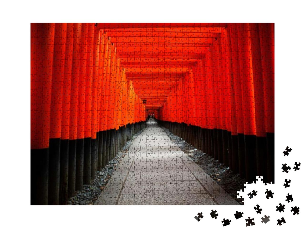 Fushimi Inari Taisha in Kyoto, Japan... Jigsaw Puzzle with 1000 pieces