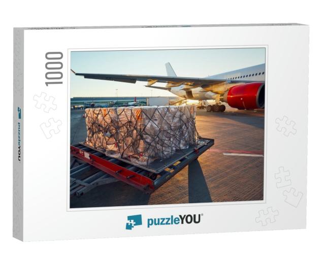 Busy Day At the Airport. Preparation of the Airplane Befo... Jigsaw Puzzle with 1000 pieces