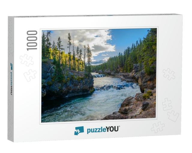Yellowstone National Park, Wyoming USA Autumn River... Jigsaw Puzzle with 1000 pieces