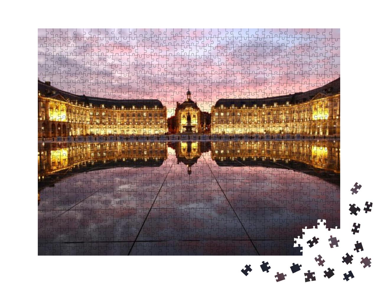 Bordeaux At Dusk - Holiday in Dec17... Jigsaw Puzzle with 1000 pieces