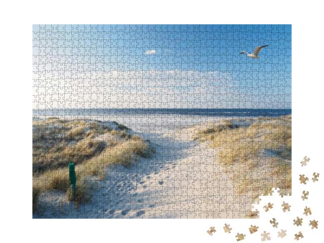 Beach, Dunes & North Sea... Jigsaw Puzzle with 1000 pieces