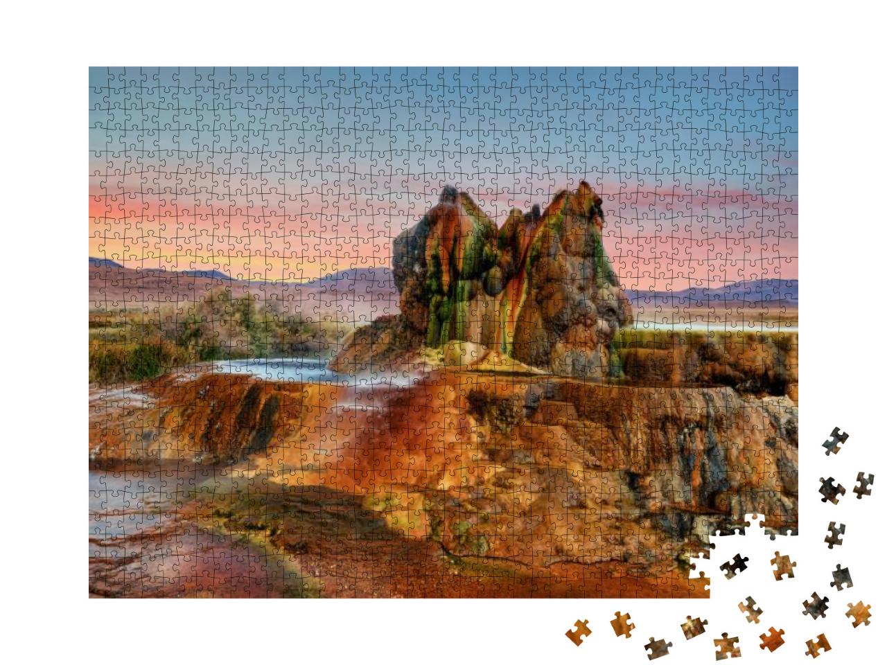 Fly Gyser Nevada... Jigsaw Puzzle with 1000 pieces