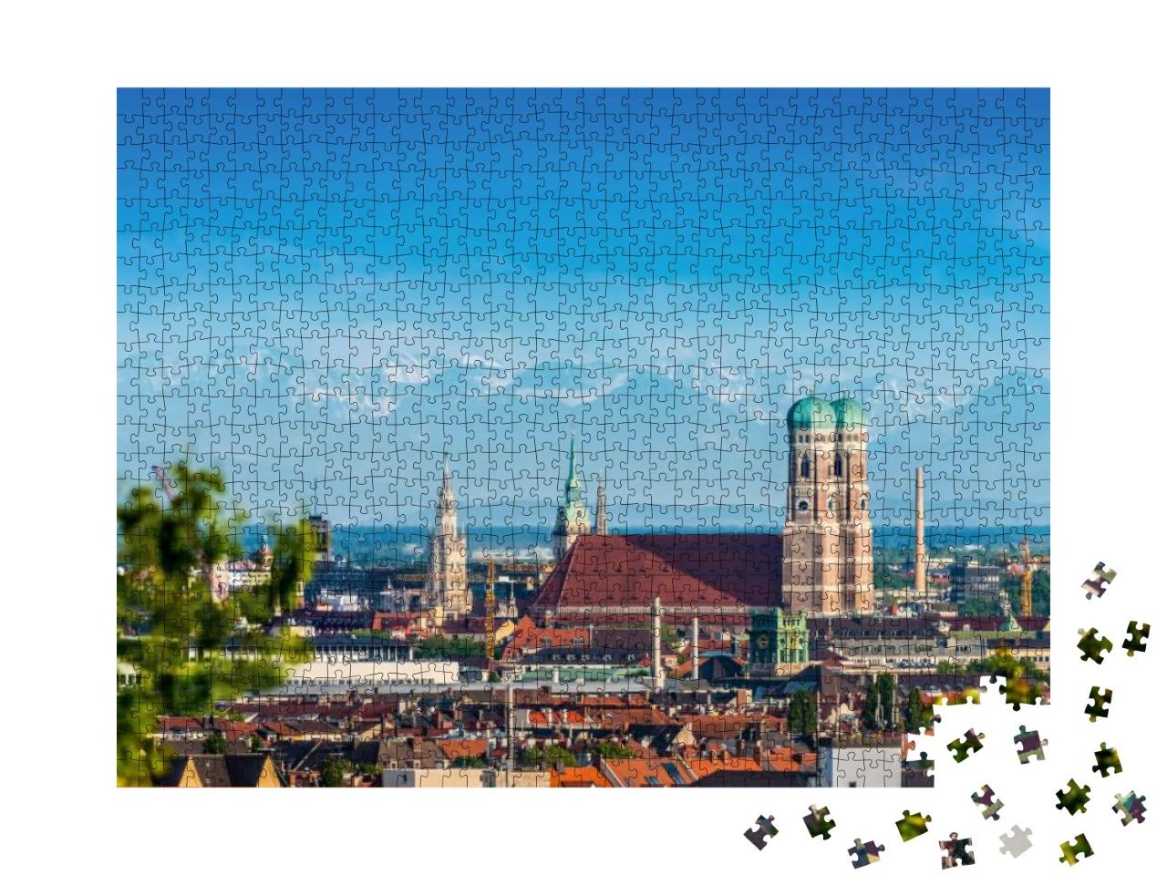 Munich Alps Panorama... Jigsaw Puzzle with 1000 pieces