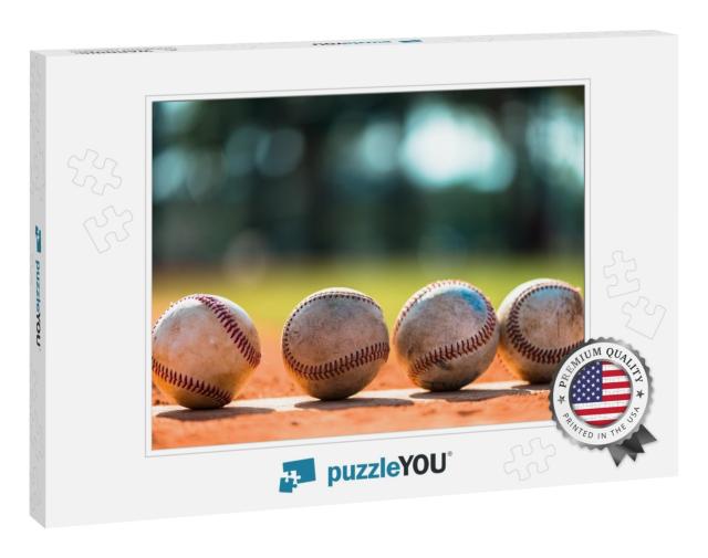 Baseballs on Pitchers Mound... Jigsaw Puzzle