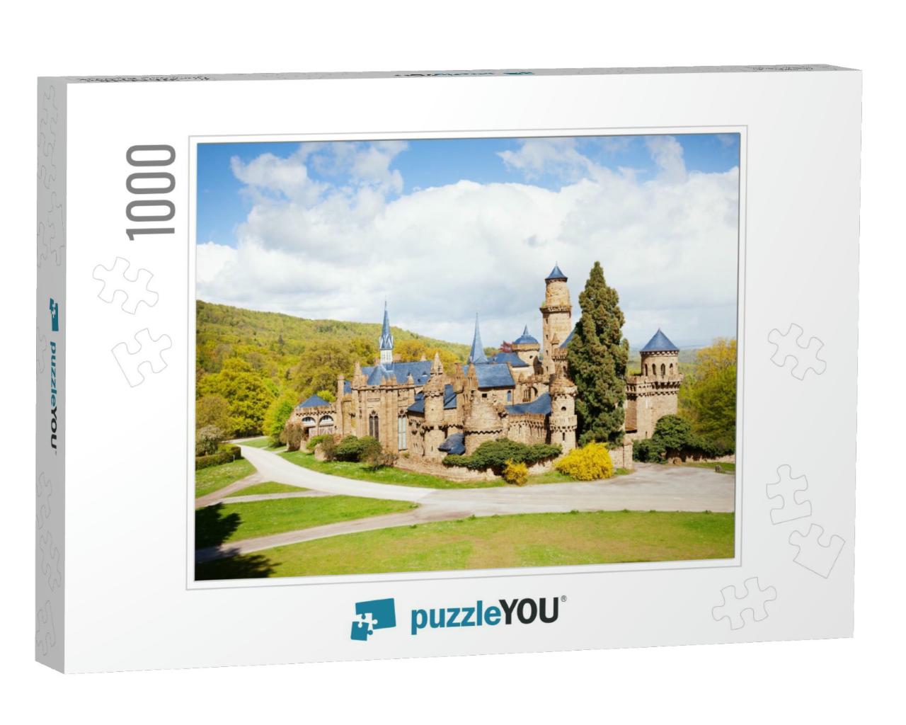 Lowenburg or Lion Castle View in the Bergpark Wilhelmshoh... Jigsaw Puzzle with 1000 pieces