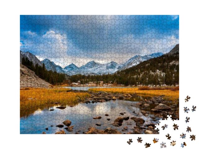 Amazing Landscape, Beautiful Mountain Sunset... Jigsaw Puzzle with 1000 pieces