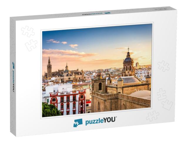 Seville, Spain Skyline in the Old Quarter... Jigsaw Puzzle