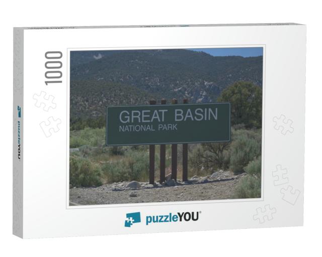Sign At Entrance to Great Basin National Park in Nevada_6... Jigsaw Puzzle with 1000 pieces