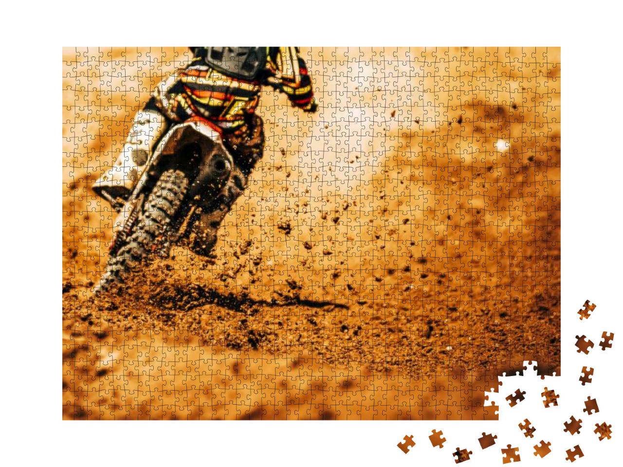 Details of Debris in a Motocross Race... Jigsaw Puzzle with 1000 pieces