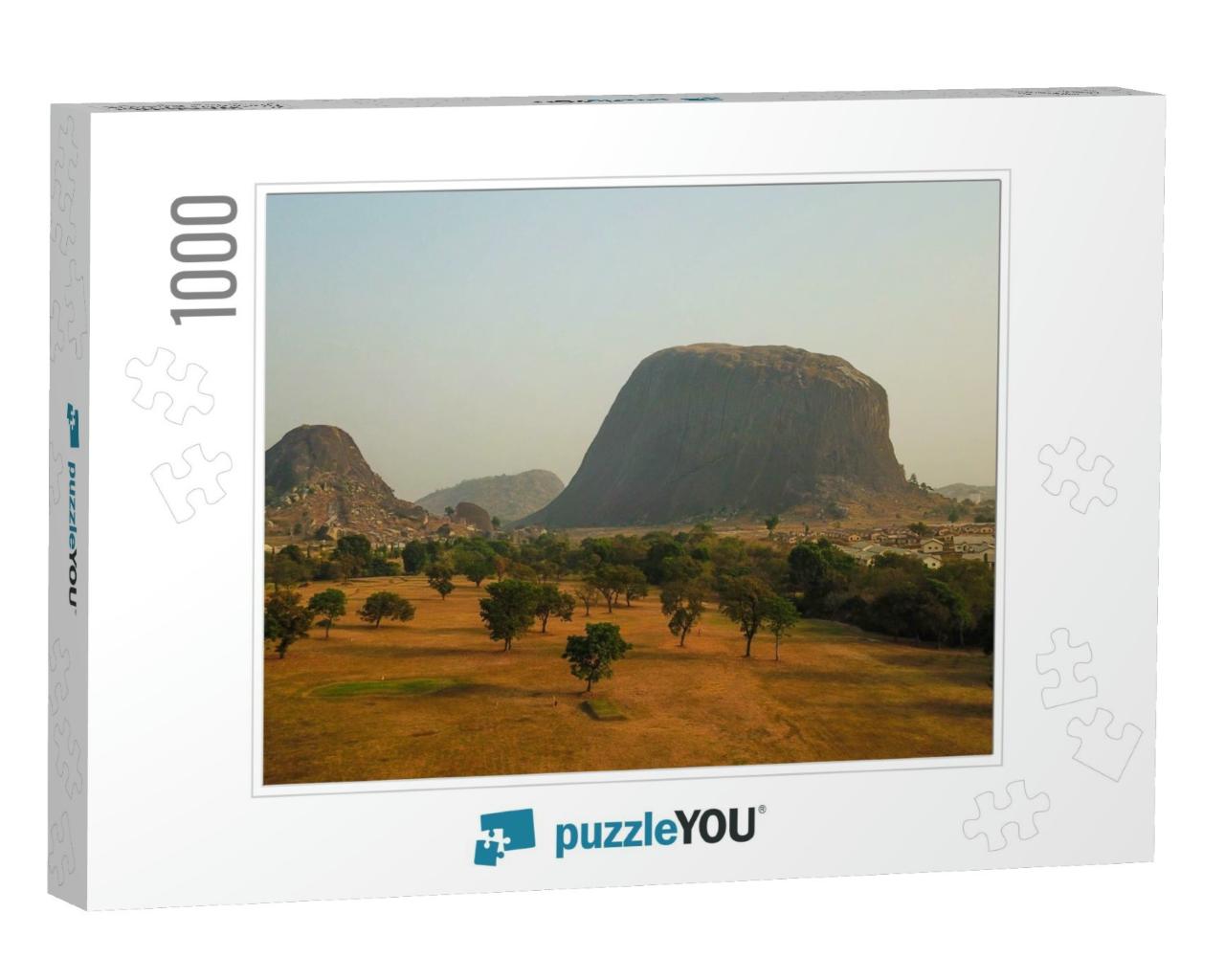 Scenic Landscape View of Zuma Rock Niger State Nigeria... Jigsaw Puzzle with 1000 pieces