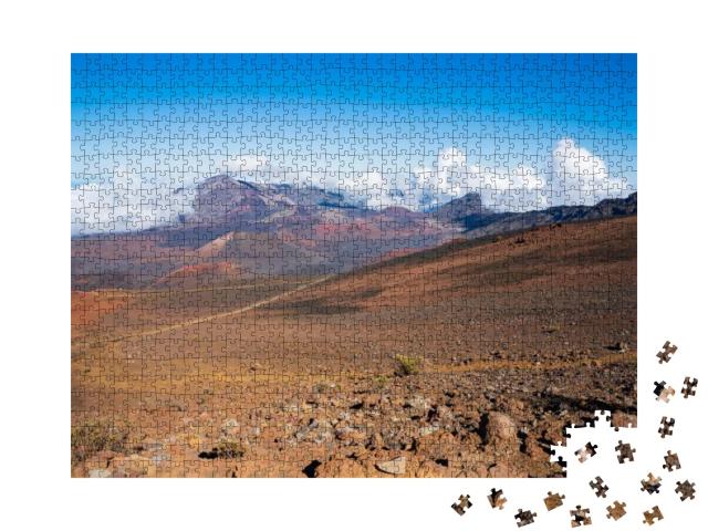 Hale Akala Crater & Cinder Cones Along Sliding Sands Trai... Jigsaw Puzzle with 1000 pieces