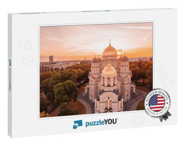 Cathedral of the Nativity of Christ in Riga, Latvia... Jigsaw Puzzle
