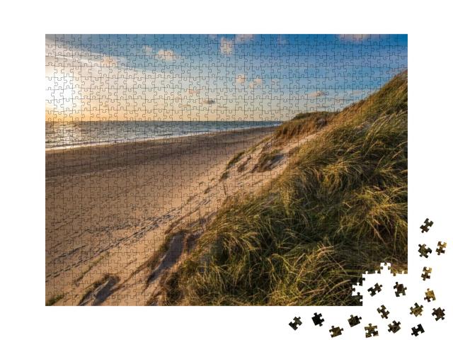 North Sea Beach, Jutland Coast in Denmark... Jigsaw Puzzle with 1000 pieces