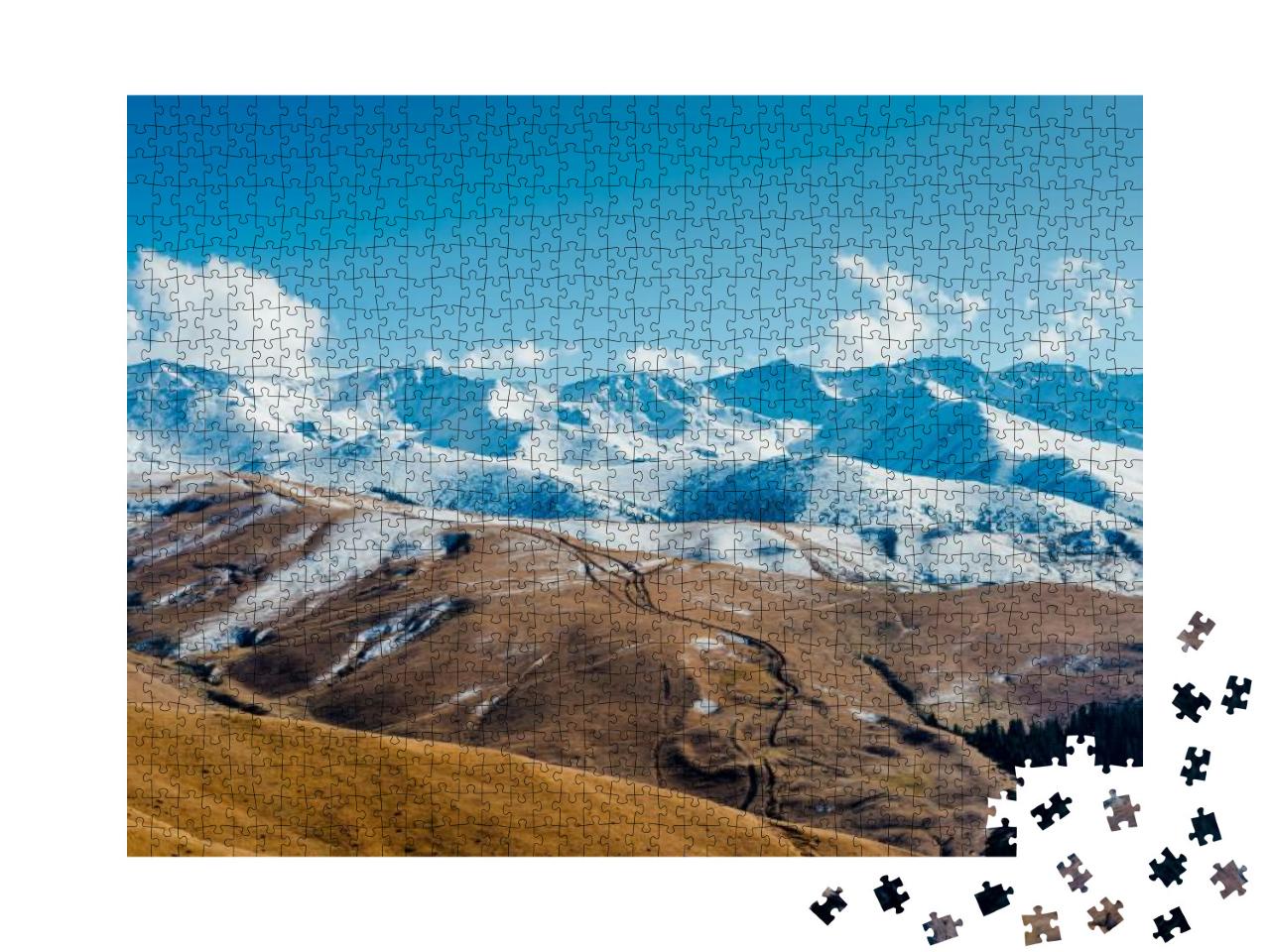 Majestic Mountain Landscapes of the Kazakhstan Reserve Ne... Jigsaw Puzzle with 1000 pieces