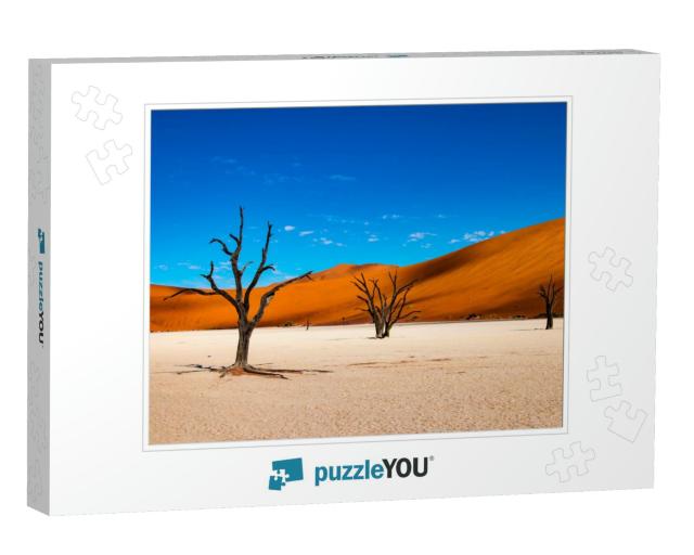 Deadvlei is a White Clay Pan Located Near the More Famous... Jigsaw Puzzle