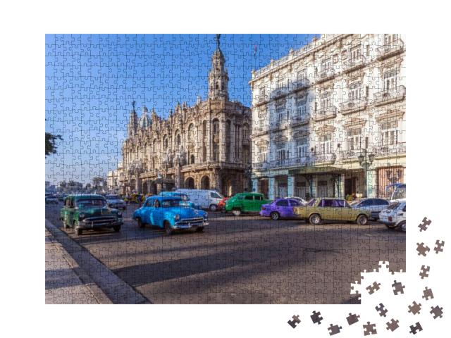 Great Theatre, Old Town, Havana, Cuba... Jigsaw Puzzle with 1000 pieces