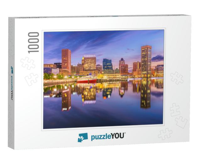 Baltimore, Maryland, USA Skyline on the Inner Harbor with... Jigsaw Puzzle with 1000 pieces
