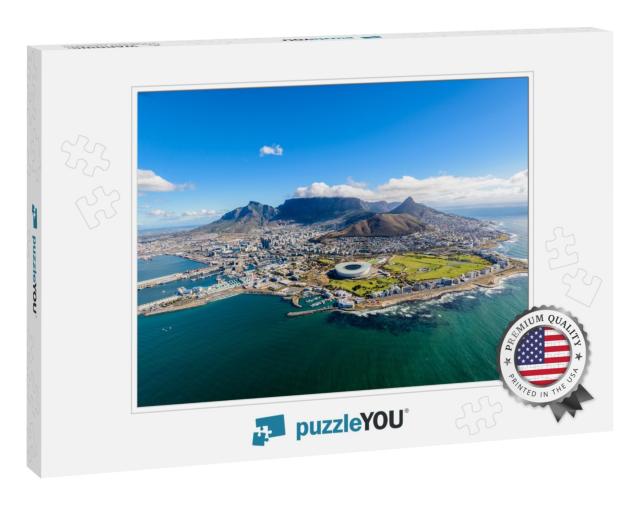 Aerial View of Cape Town, South Africa on a Sunny Afterno... Jigsaw Puzzle