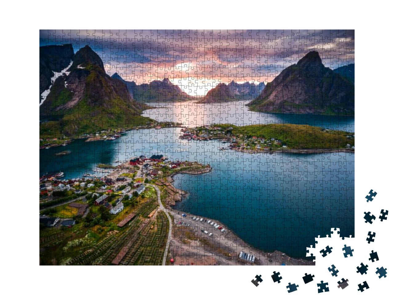 Lofoten Islands is an Archipelago in the County of Nordla... Jigsaw Puzzle with 1000 pieces