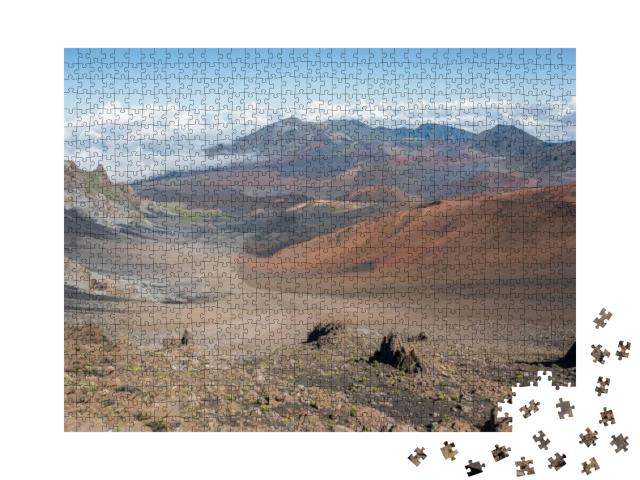 Haleakala National Park on the Island of Maui. Haleakala... Jigsaw Puzzle with 1000 pieces