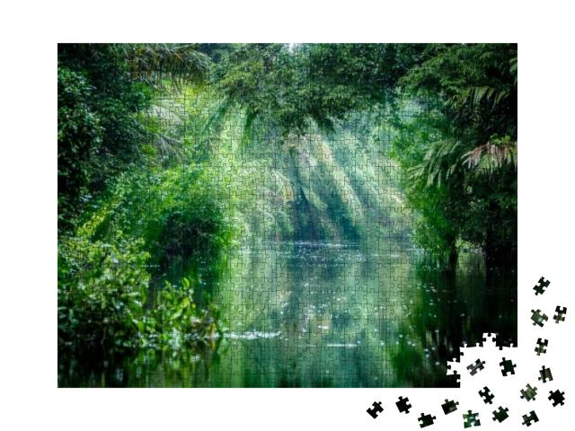 Tortuguero National Park, Rainforest, Costa Rica, Caribbe... Jigsaw Puzzle with 1000 pieces