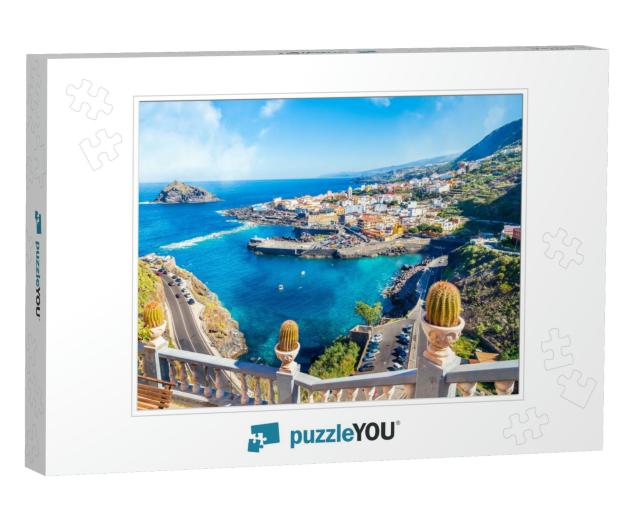 Landscape with Garachico Town of Tenerife, Canary Islands... Jigsaw Puzzle