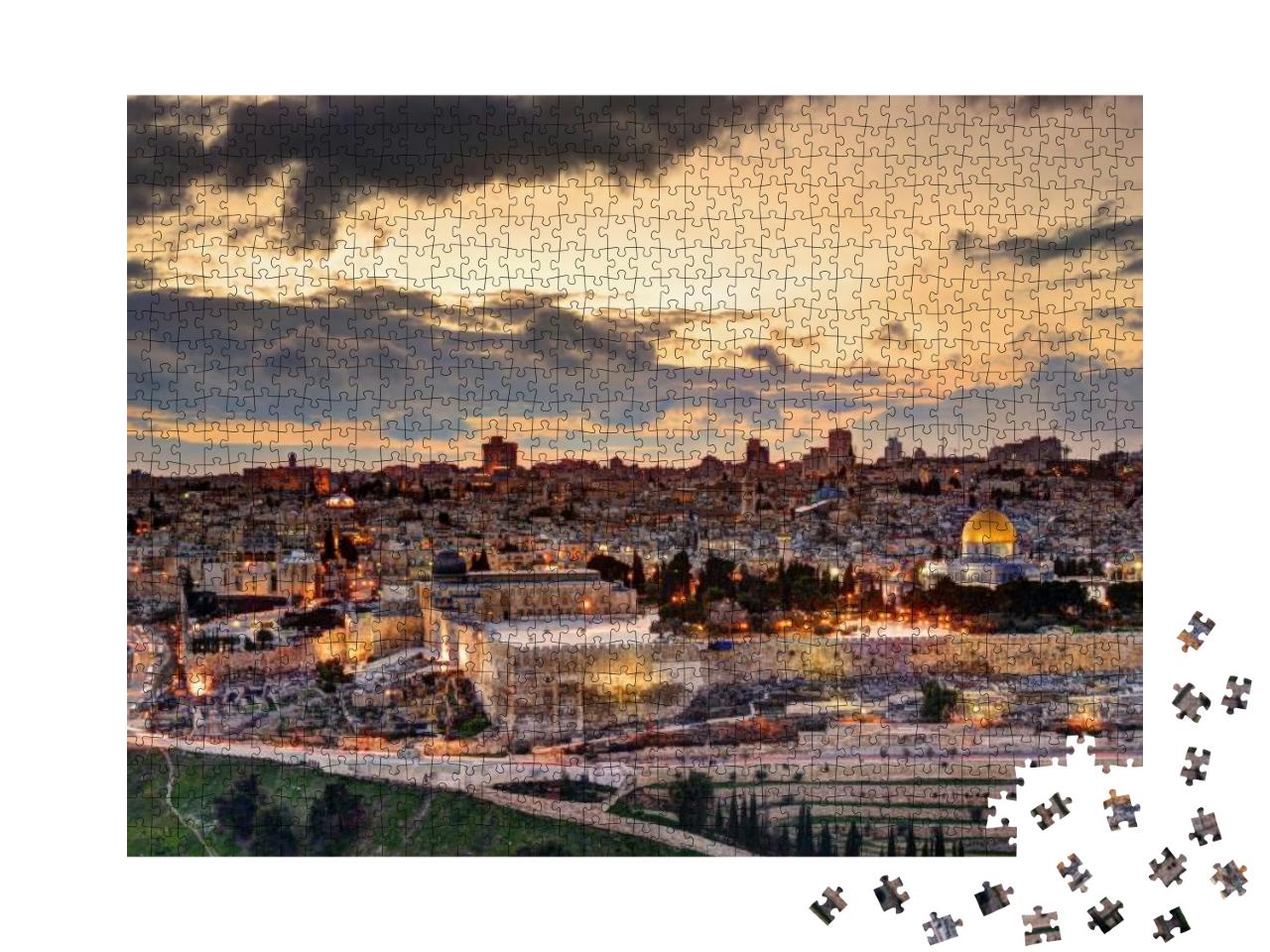 Jerusalem, Israel Old City Skyline... Jigsaw Puzzle with 1000 pieces