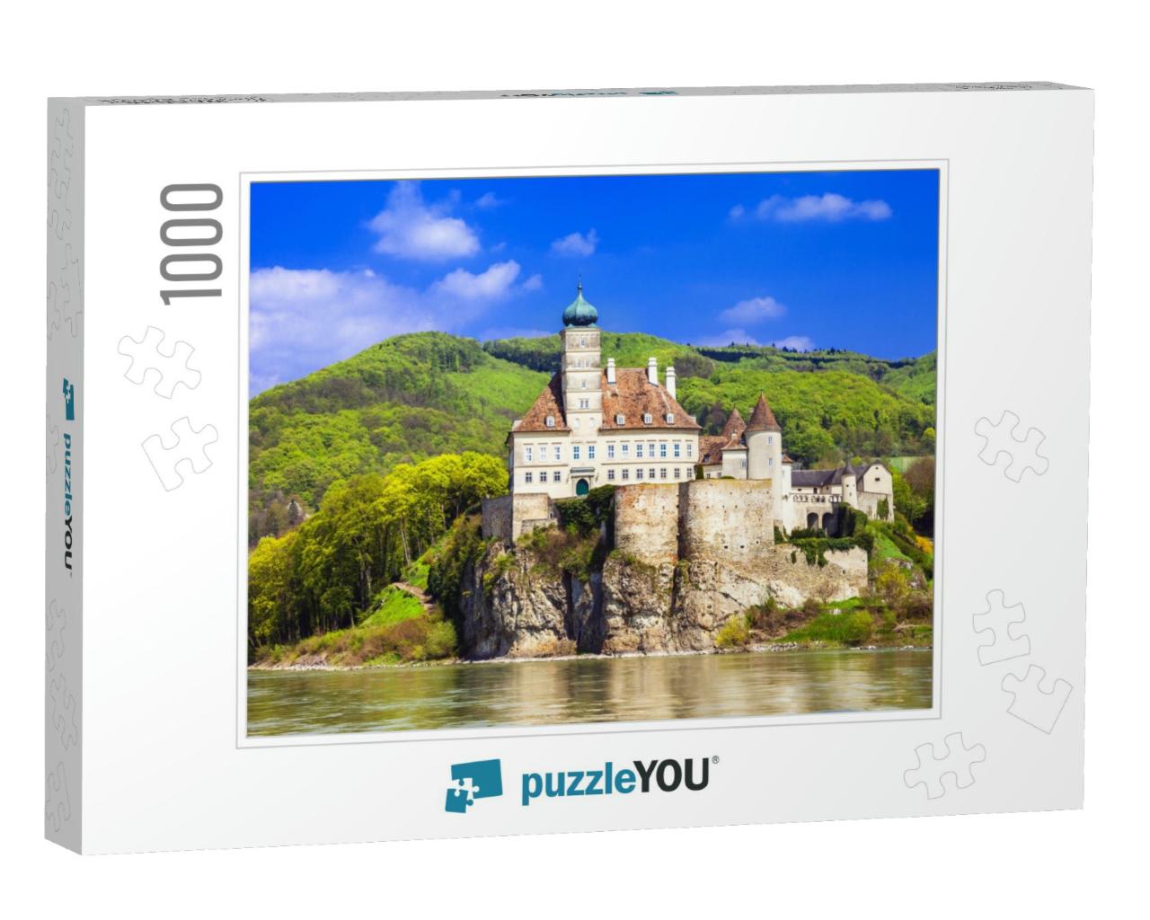 Austria, Old Abbey Castle on Danube... Jigsaw Puzzle with 1000 pieces