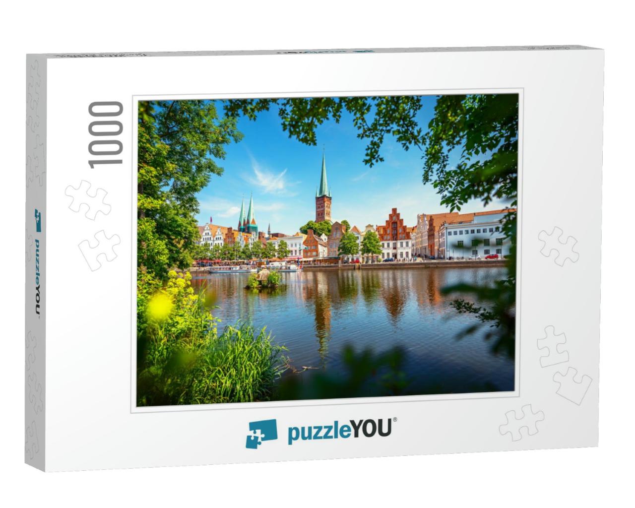 Classic Panoramic View of Historic Skyline of Hanseatic T... Jigsaw Puzzle with 1000 pieces