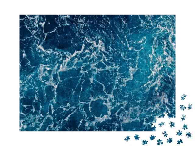 Background Shot of Aqua Sea Water Surface... Jigsaw Puzzle with 1000 pieces