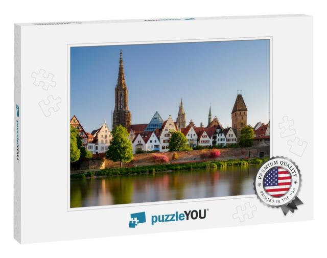 View from Neu-Ulm to Ulm with River Danube & Ulmer Minste... Jigsaw Puzzle