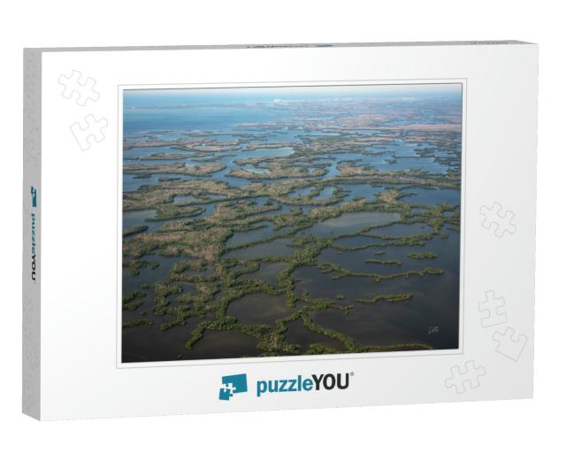 Aerial View of the Ten Thousand Islands in Everglades Nat... Jigsaw Puzzle
