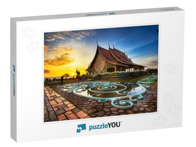 Temple in Ubon Ratchathani Thailand... Jigsaw Puzzle