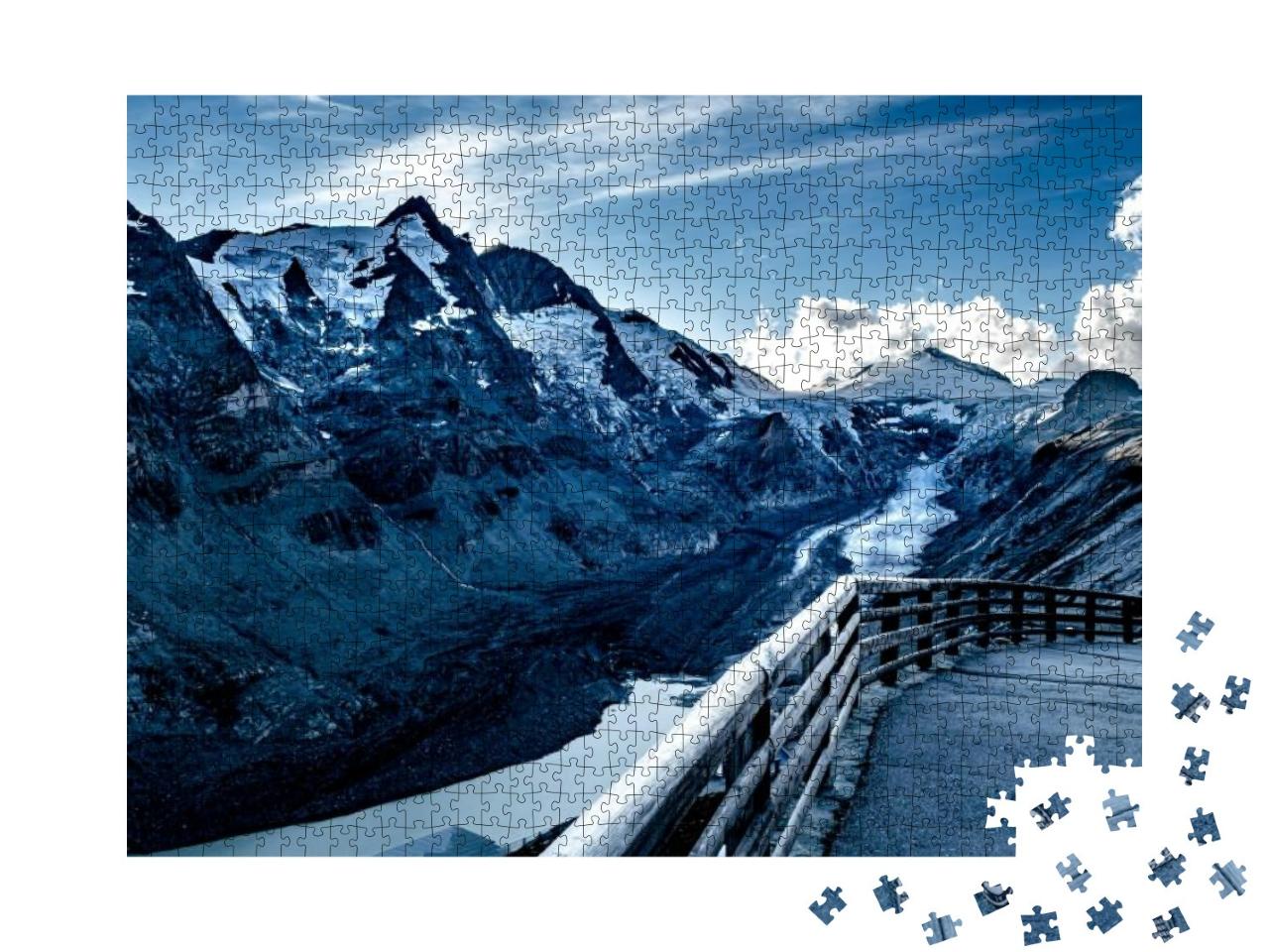 View of Kaiser Franz Josef in National Park Hohe Tauern w... Jigsaw Puzzle with 1000 pieces