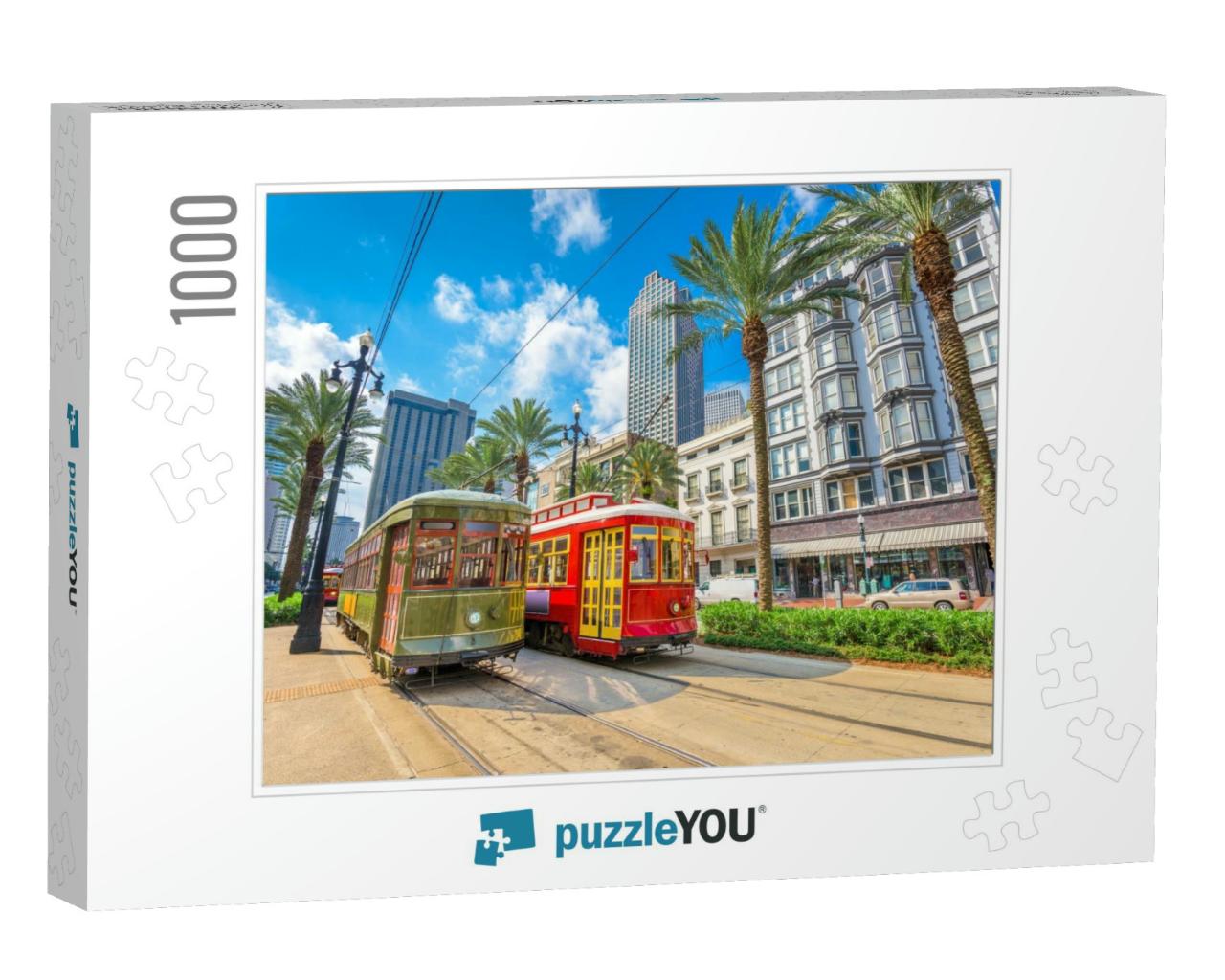 New Orleans, Louisiana, USA Street Cars... Jigsaw Puzzle with 1000 pieces