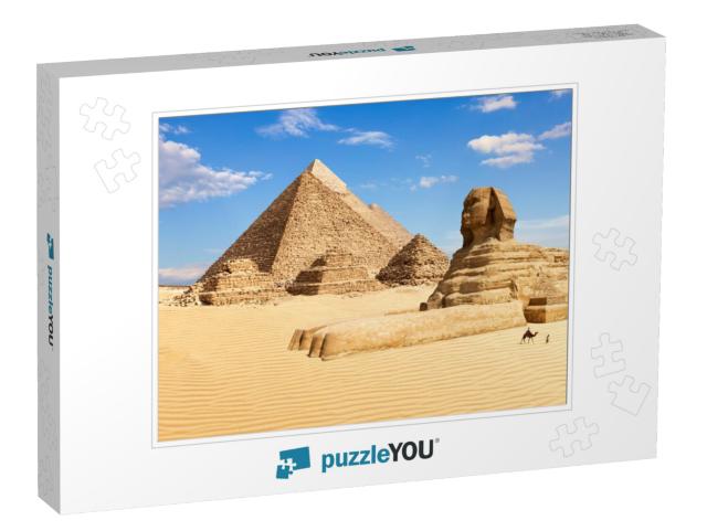 The Pyramids of Giza & the Sphinx, Egypt... Jigsaw Puzzle