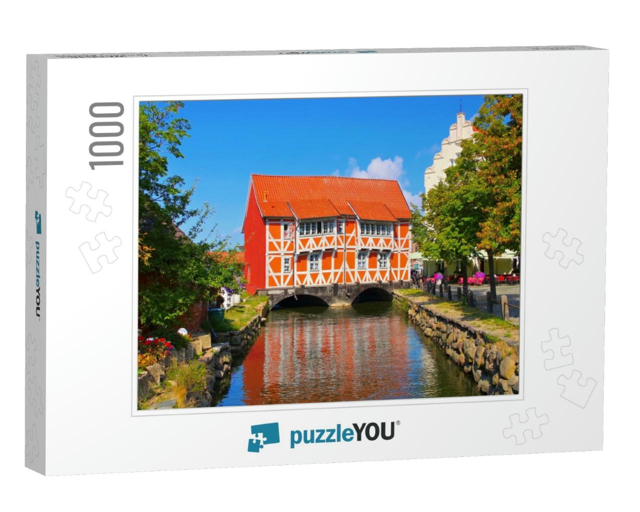 The Old Town Wismar in Northern Germany, the Red House... Jigsaw Puzzle with 1000 pieces