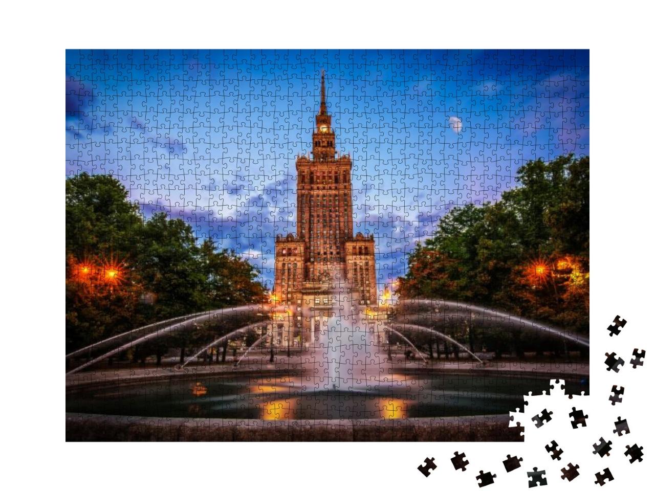 Warsaw & View of Palace of Culture & Sciences One of the... Jigsaw Puzzle with 1000 pieces