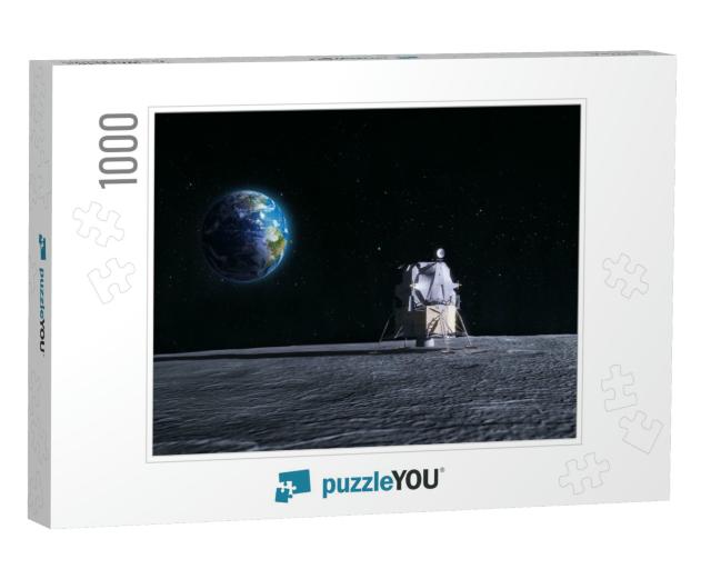 Lunar Lander - Cg Render of the Original Apollo Mission S... Jigsaw Puzzle with 1000 pieces