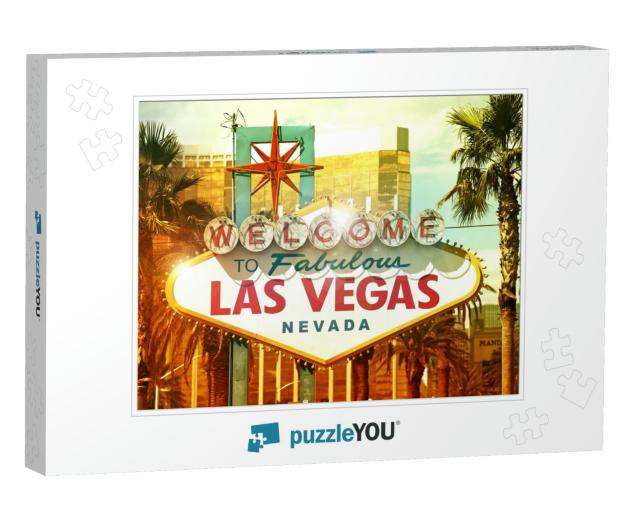 Fabulous Vegas - Welcome to Fabulous Las Vegas, Nevada -... Jigsaw Puzzle