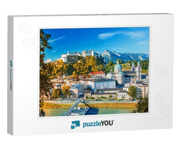 Beautiful View on Salzburg Skyline with Festung Hohensalz... Jigsaw Puzzle