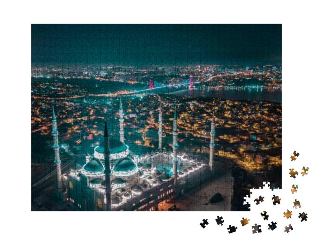Aerial View of Istanbul & Camlica. This is Turkeys Most B... Jigsaw Puzzle with 1000 pieces