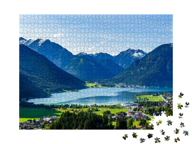 Landscape At the Achensee Lake in Austria - View from Ebe... Jigsaw Puzzle with 1000 pieces