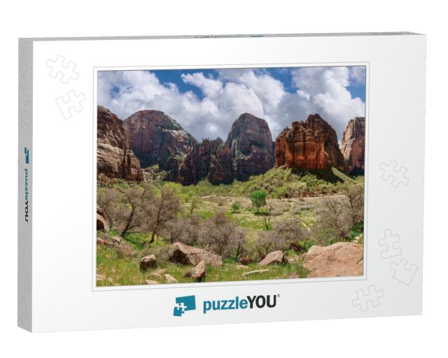 Big Bend in Zion National Park, Utah, Usa... Jigsaw Puzzle