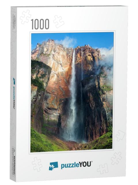 Angel Falls Salto Angel is Worlds Highest Waterfalls 978... Jigsaw Puzzle with 1000 pieces