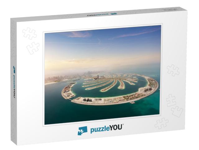 Aerial View of Artificial Palm Island, Dubai, United Arab... Jigsaw Puzzle