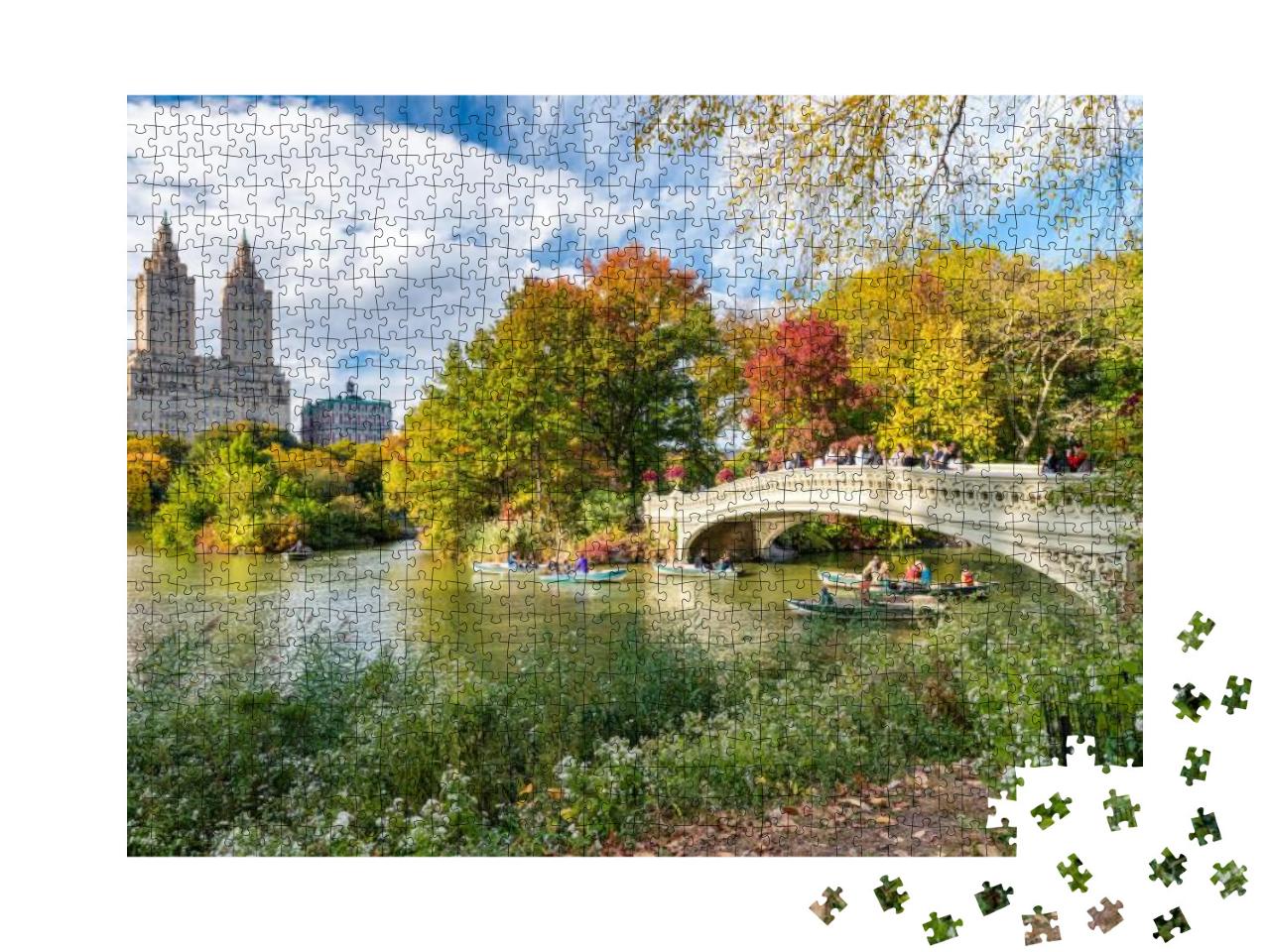 Beautiful Foliage Colors of New York Central Park... Jigsaw Puzzle with 1000 pieces
