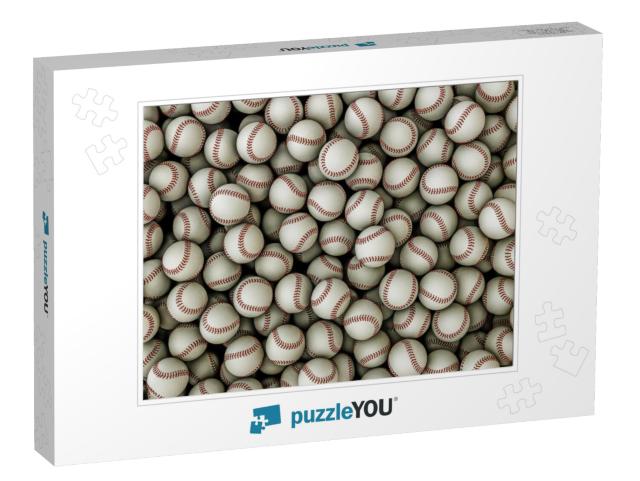 Baseballs Background... Jigsaw Puzzle