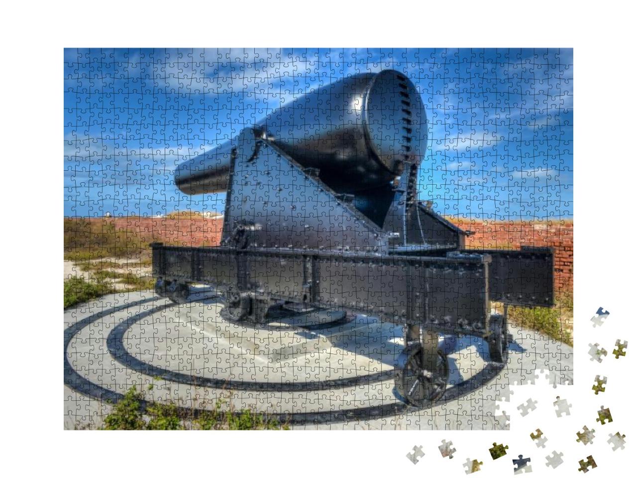 Cannon in Fort Jefferson At the Dry Tortugas National Par... Jigsaw Puzzle with 1000 pieces